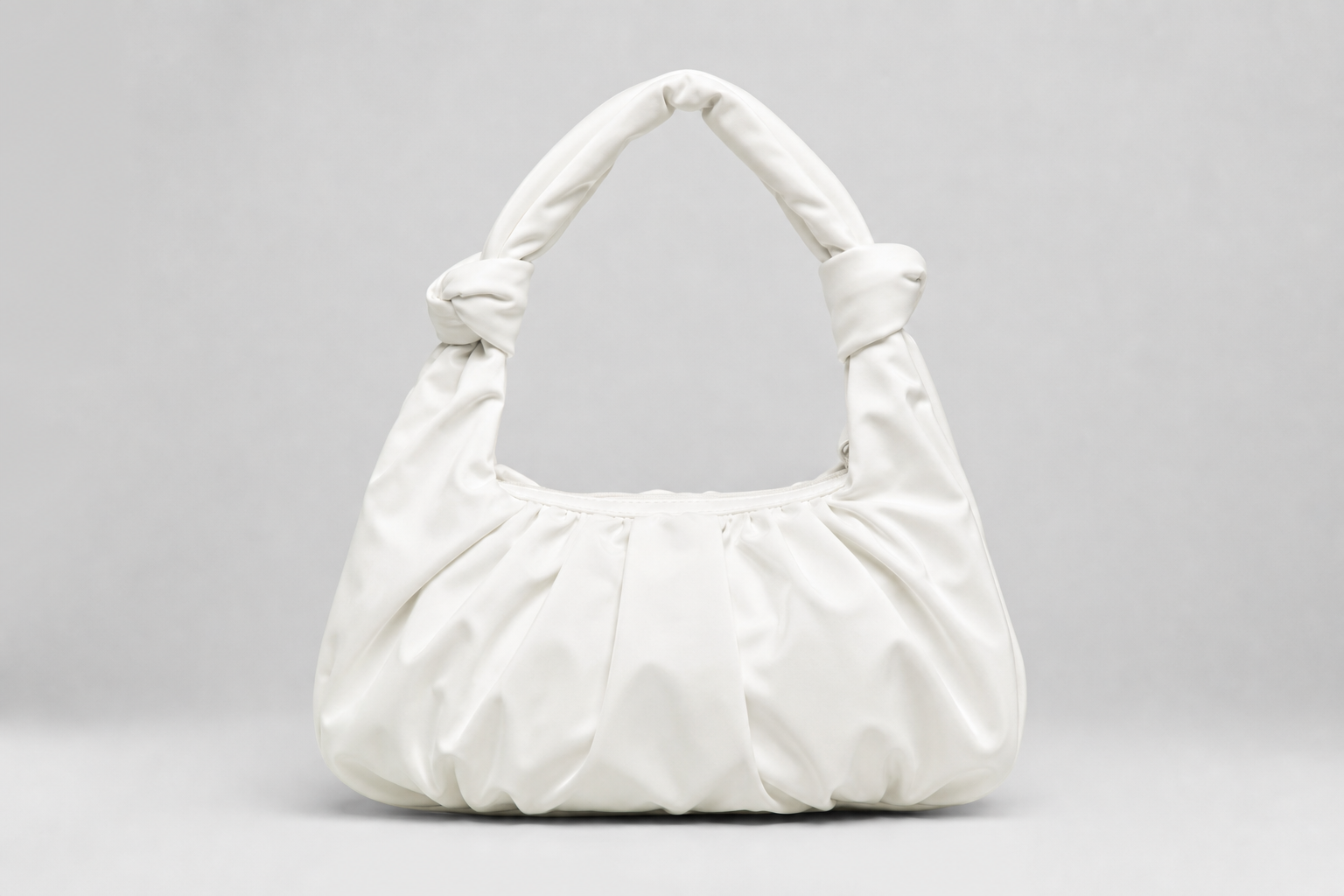North Thread Soft Handbag White