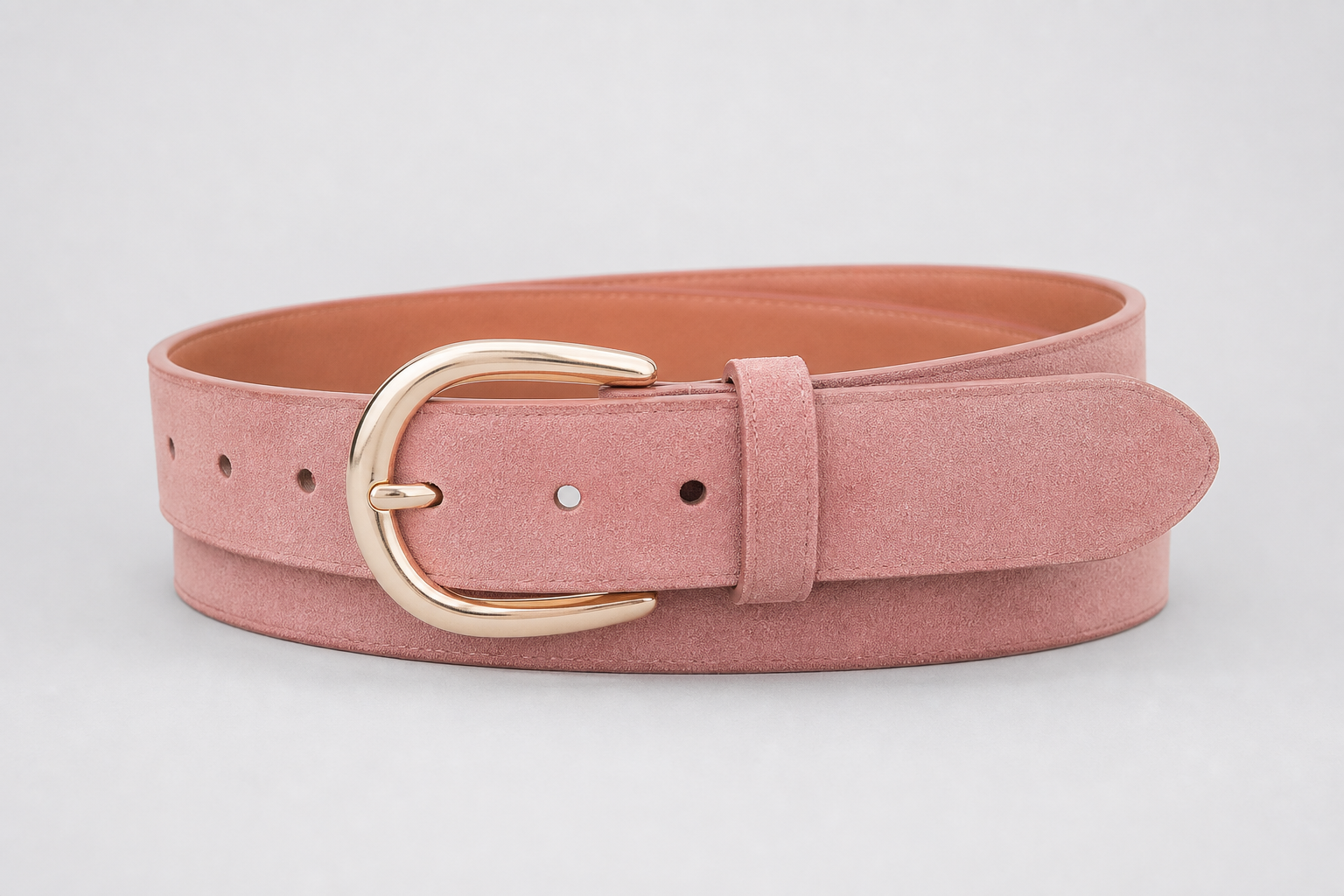 Ridge Supply Leather Belt Pink